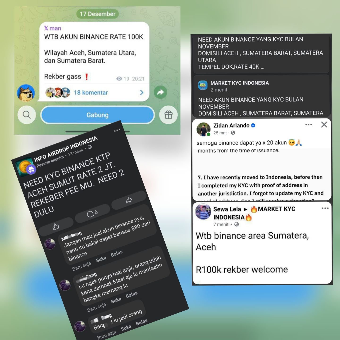 Bukti Dugaan Penyalahgunaan Bantuan Binance Charity