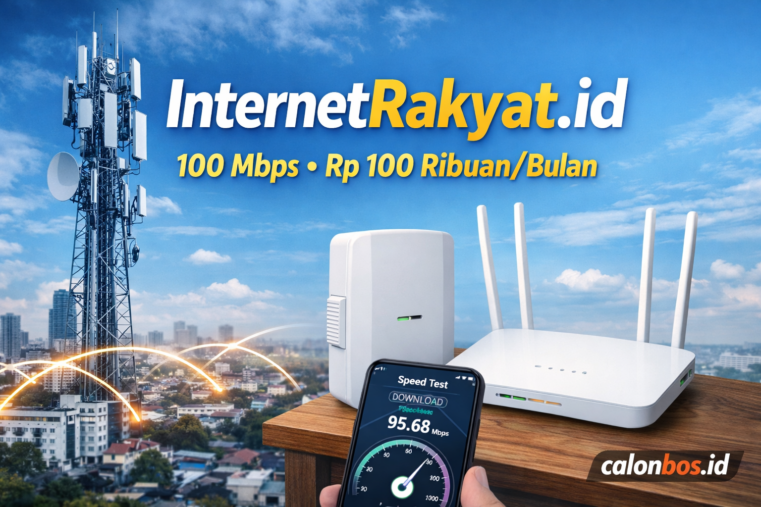 InternetRakyat.id: Internet 100 Mbps Rp100 Ribuan, Murah Banget — Ini Penjelasan Lengkapnya