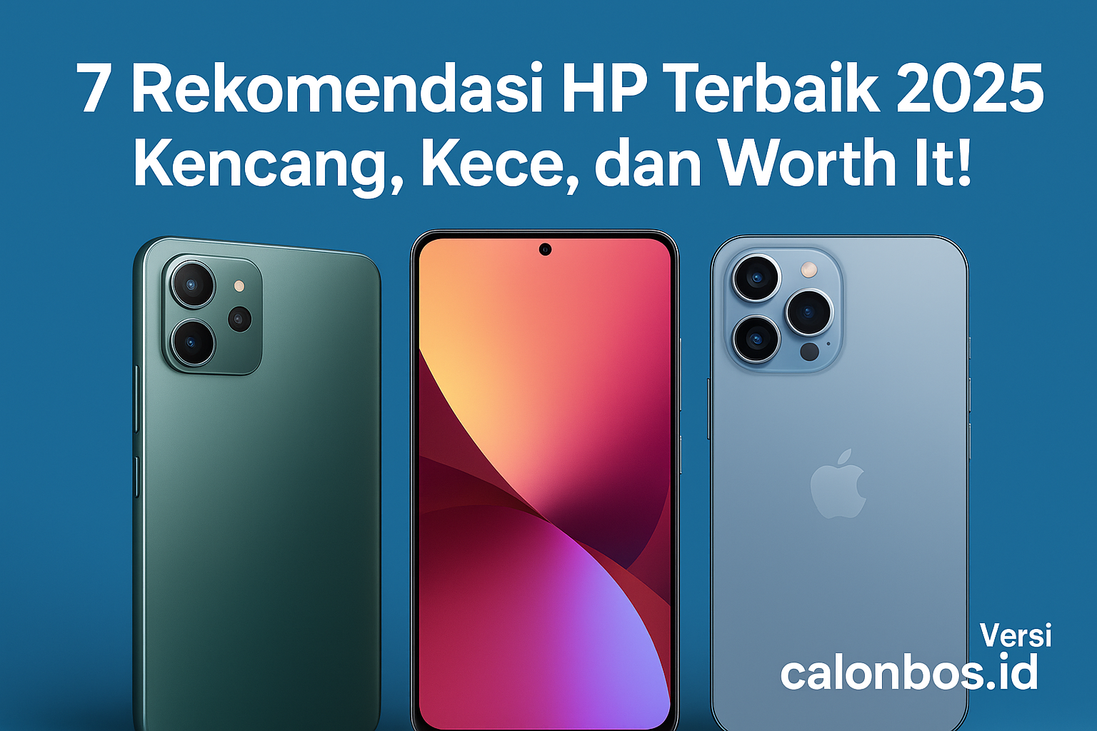 7 Rekomendasi HP Terbaik 2025 – Kencang, Kece, dan Worth It! (Versi calonbos.id)