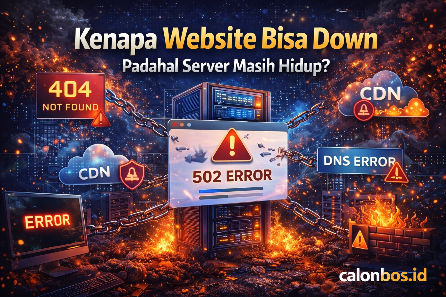 Kenapa Website Bisa Down Padahal Server Masih Hidup?