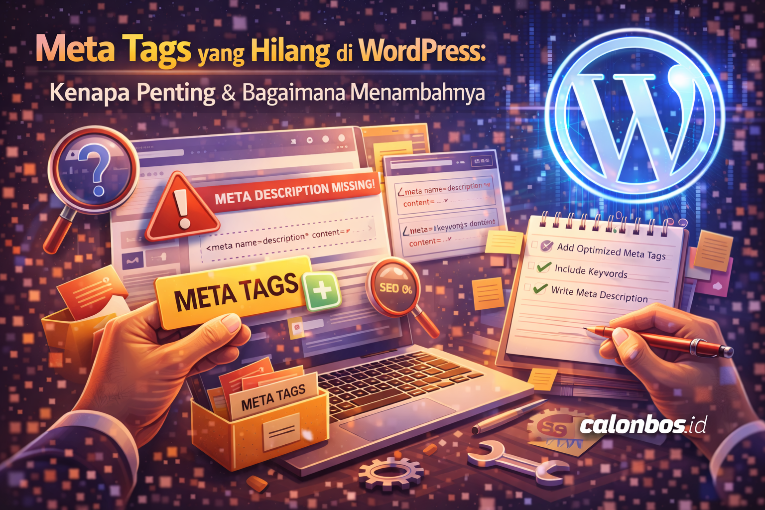 Meta Tags yang Hilang di WordPress: Kenapa Penting & Bagaimana Menambahnya